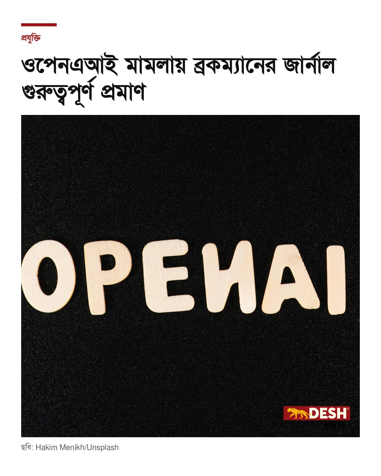 ওপেনএআই মামলায় ব্রকম্যানের জার্নাল গুরুত্বপূর্ণ প্রমাণ