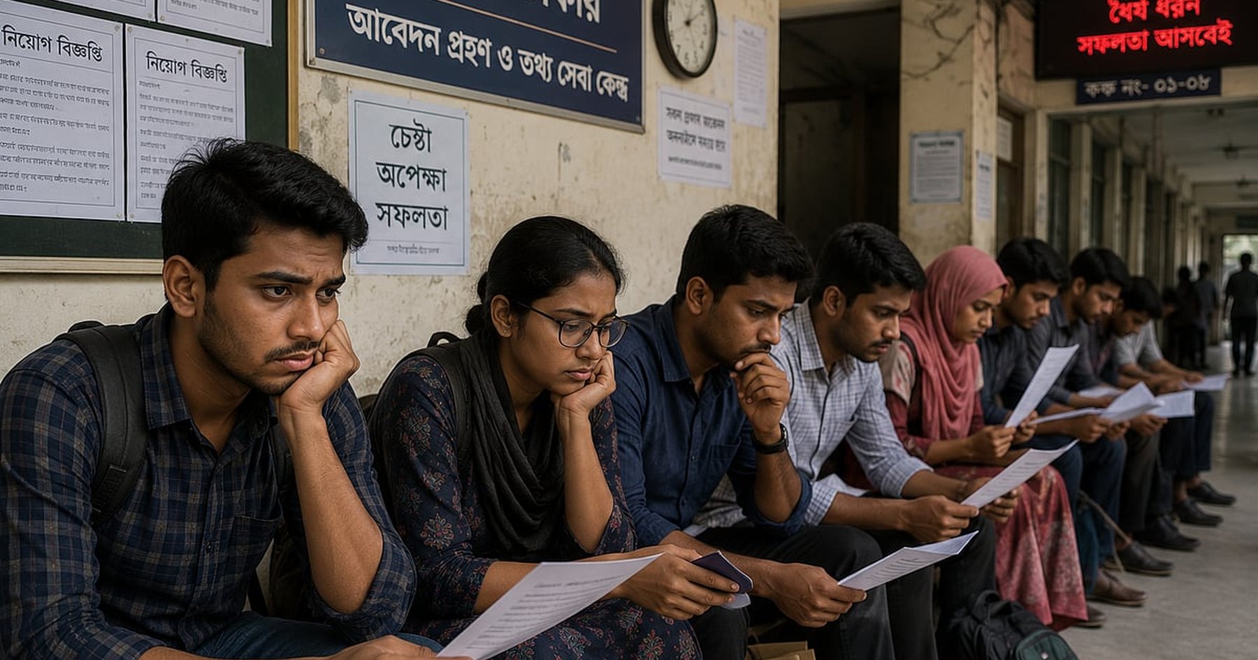 সরকারি চাকরিতে দীর্ঘসূত্রতা, পুনরায় নিয়োগ বিজ্ঞপ্তি